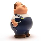 Material: PU-Schaum Duckshop Herr Bert I Elektriker Bert I Knautschfigur I Stressball I Anti-Stress I Handtrainer I H: 10 cm I zum Stressbabbau kneten I nimmt Immer Wieder die Ursprungsform EIN