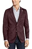 Nautica Mens Faux Suede Burgundy Sport Coat 42R