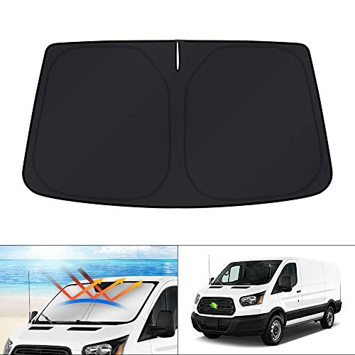 KUST Windshield Sun Shade for 2015-2025 2026 Ford Transit Accessories Wagon XL,Wagon XLT Cargo...