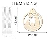 Unfinished Wood Bethlehem Nativity Ornament Shape Christmas Craft up to 46" DIY 8" / 1/8" #2