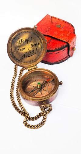 Brújula personalizada de latón grabada, regalo para padrinos, brújula personalizada miniatura 1
