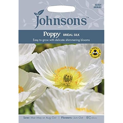 Johnsons Poppy Bridal Silk Flower Seeds Cover