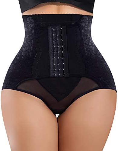 YERKOAD Tummy Control Panties for Women Shapewear Butt Lifter Short High Waist Trainer Corset Slimming Body Shaper Underwear(Large, Black)