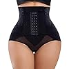 YERKOAD Tummy Control Panties for Women Shapewear Butt Lifter Short High Waist Trainer Corset Slimming Body Shaper Underwear(Large, Black)