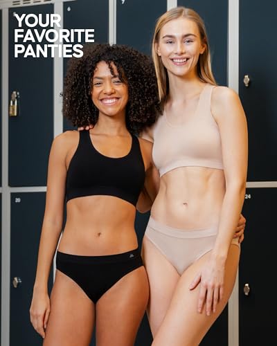 DANISH ENDURANCE Viscose from Bamboo Seamless Bikini Panties for Women 3-Pack4