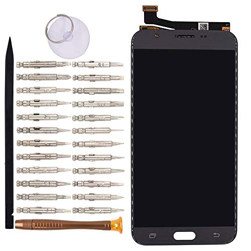 Image of LCD Screen Display with Digitizer Touch Panel Without Bezel Frame for Samsung Galaxy J7 V J727V J727P(Black)