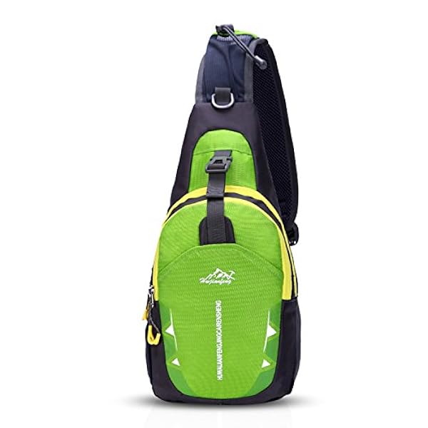 FANDARE Sling väska bärbara ryggsäckar crossbody väska resor vandring väska cykling axelväska vandring obalans bära herr dam polyester
