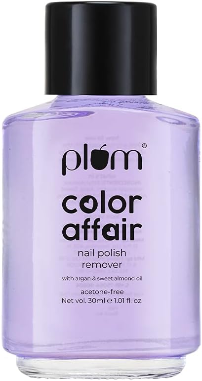 Color Affair Acetone-Free Nail Polish Remover | Nourishing Formula with Sweet Almond & Argan Oil | Vitamin E-Infused | 100% Vegan & Cruelty-Free | Easy & Gentle Removal | 30ml
