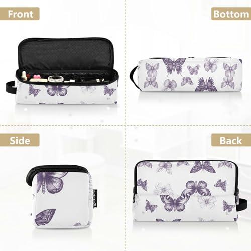 Organizador de herramientas para cabello y tapete resistente al calor Purple Chic Lavender 2 en 1 con cierre para planchas grandes de pelo para viaje miniatura 5