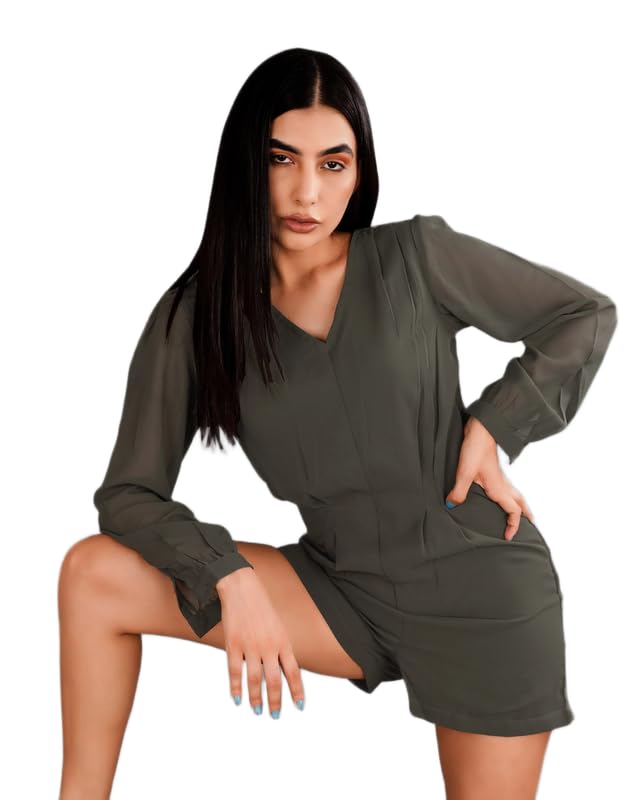 french crown Woman Gravel Gray Jumpsuit-picture-22