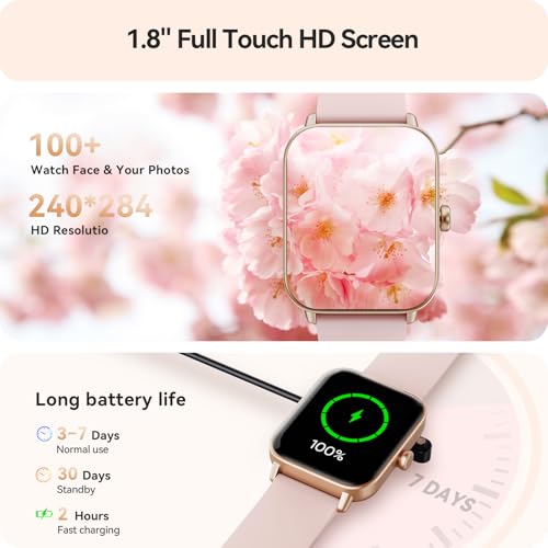 Gydom IDW19 Smart Watch For Women Android & Iphone, Alexa Built-In, Ip68 Waterproof Activity Fitness Tracker With Bluetooth Call (Answer/Make), 1.8 Inch Smartwatch thumb #4