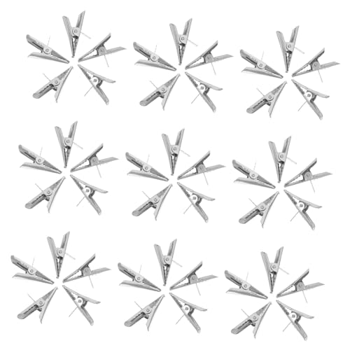 Zerodeko 50 Piezas Clips de Adorno para Árbol de Navidad Metal Resistente Multifuncionales para Decoración Navideña Fácil de Instalar y Uso Duradero