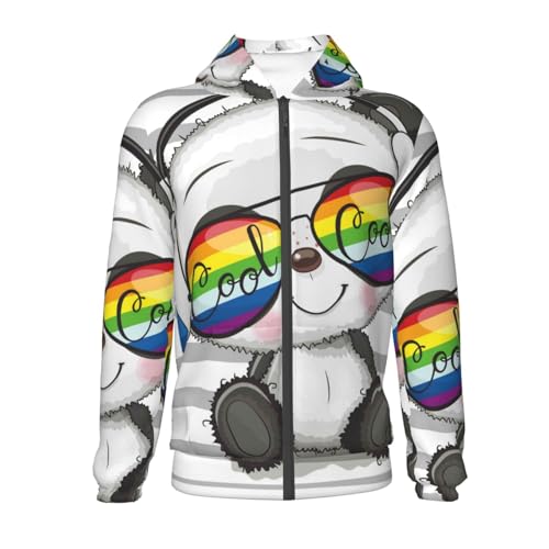 Pink Flamingo Kid Hoodies Boys Zip Up Sweatshirts Girls Pullover with Pocket2