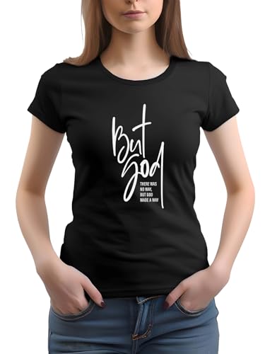 Image of XENOVAURBAN Women Cotton Printed Regular Fit T-Shirt | Stylish Round Neck Graphic Tshirt - WRN-BUTGOD2