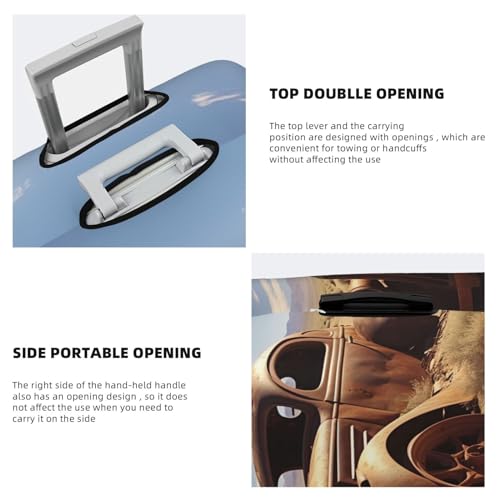 Luggage Cover Wheels Abandoned In The Desert Travel Luggage Covers Thicker Elastic Suitcase Cover Dustproof Baggage Cover Scratch-Resistant Suitcase Cover Protector Fit 18-32 Inch Luggage X-Large4