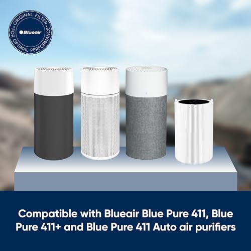 Blue Pure 411 Replacement Filter, Particle and Activated Carbon, Fits Blue Pure 411 Air Purifier, by Blueair