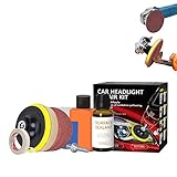 ξAplicación simple: este kit de reparación de faros de automóviles es adecuado para casi cualquier tipo de faros de vehículos. Las toallitas para pulir crean una película protectora en los faros. Y solo necesita una persona y 3 pasos pueden lograr un gran efecto.