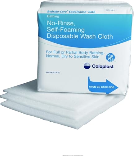 Bedside-Care EasiCleanse Bath Wipe or Washcloth 7-9/10 x 7-9/10 COI7055CS 1 Pack 30 Wipes