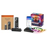 Amazon Fire TV Stick 4K Select + WiZ Sync Box + Tira LED Inteligente para TV de 75' a 85' - Sincroniza las Luces de tu TV...