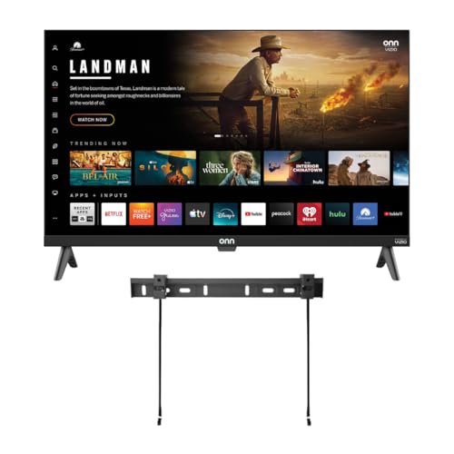Image of ONN Smart TV 24 inch Powered by VIZIO Technology Class 720p HD, with Apple Home, Amazon Alexa, and Google, DTS:X and DTS: Virtual X, 60Hz Refresh Rate,Bluetooth + Free WallMount - 24S2V1 (Renewed)