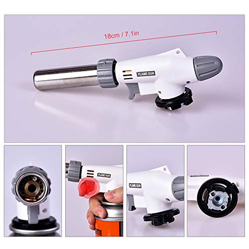 Ferramenta ao ar livre, Romacci Tocha a gás portátil Acampamento ao ar livre Queimador de gás butano