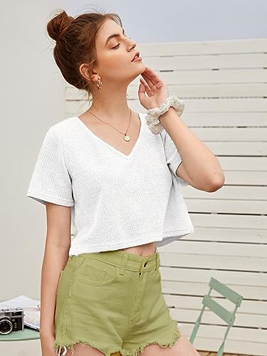 Image of Zilcon Bricks Womens Fashion Crop top for Woman Casual Short Sleeve Shirts for Woman | Women Fashion | Formal Shirts for Women