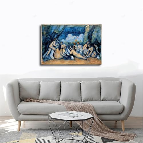 Impression sur toile The Bathers Cézanne grand cadre de qualité