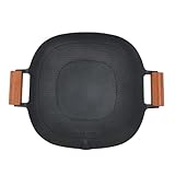 RASTKY Barbecue-Grillpfanne, Kompaktes Design, Antihaftbeschichtet, Gleichmäßig Erhitzende Grillplatte für den Familiengebrauch, Aluminiumlegierung, 15,2 X 12,6 Zoll