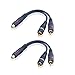 SIENOC 2 Stück Cinch Y Kabel Splitter RCA Y Adapter Kabel 15cm AV...