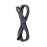 CableMod Universal Pro ModMesh Sleeved 12V-2x6 12VHPWR StealthSense Direct PCIe Cable (Carbon, 16-pin to 16-pin, 60cm)