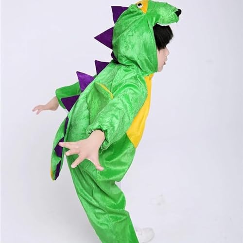 Kids Dinosaur Jumpsuit Costume – Halloween Dress Up 4-5 Years