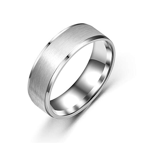 QUECY® Women Stainless Steel Stylish Adjustable Finger Ring Geometric Shaped Designer Embellished Ring for any occasion- Black mens model 8MM- 7 (B0CWTT6WKM) Amazon Price History, Amazon Price Tracker