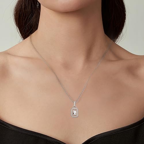 Image of Sterling Silver Pendant Necklace Charms Hypoallergenic Fashion Jewelry Dainty Valentines Day Birthday Gift for Women