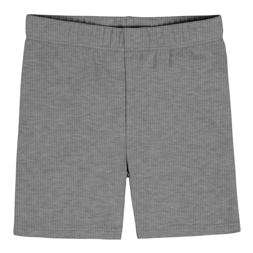 Gerber Baby Girls Toddler 3-Pack Pull-On Bike Shorts, White/Dark Gray Heather/Navy, 3T - image 3