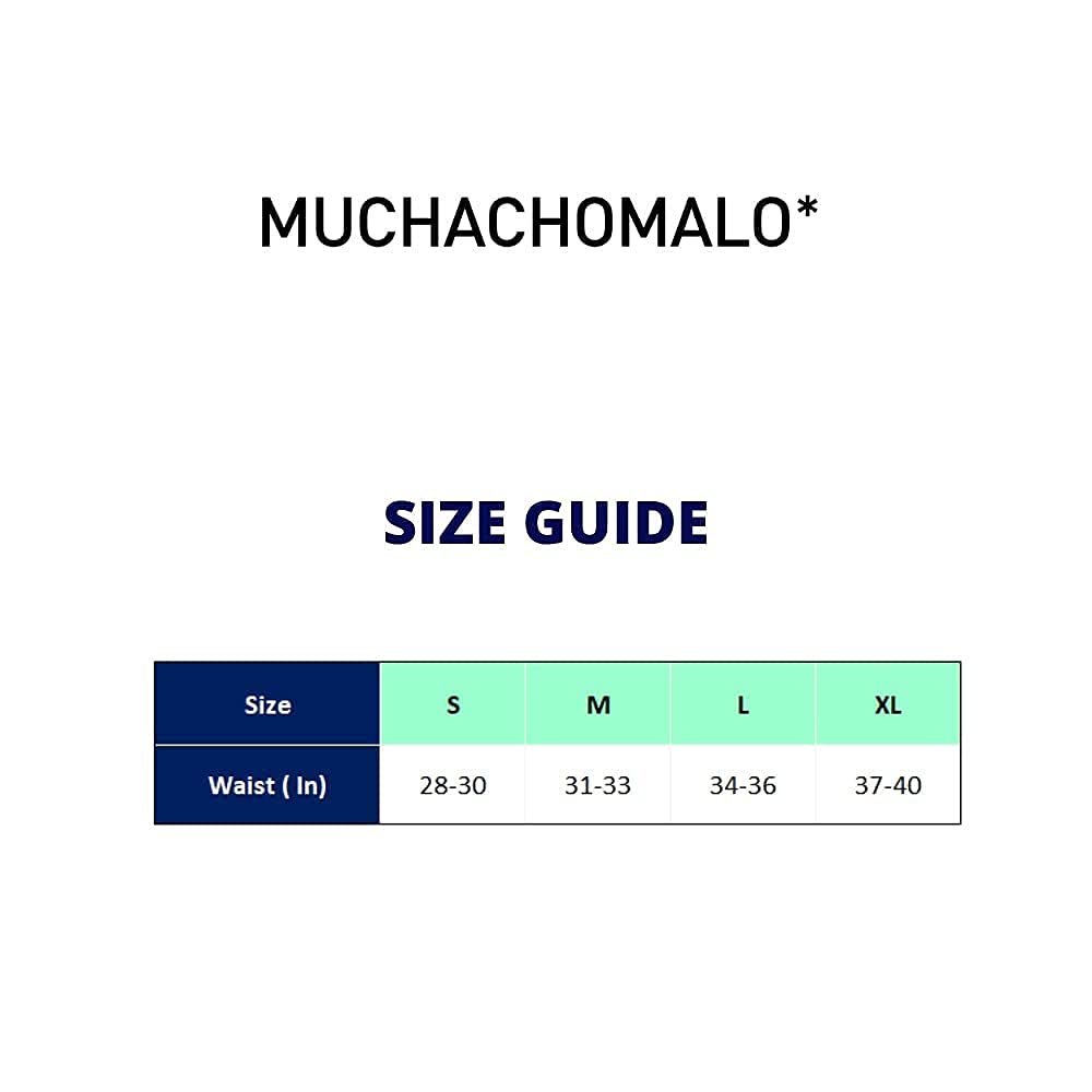 Muchachomalo Uomo Boxer 3-Pack, Tinta Unita, Cotone, Fascia Elastica