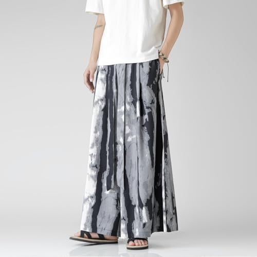 Seidarise Men's Wide Leg Casual Harem Linen Japanese Yoga Harem Pants Hip hop Joggers Baggy4