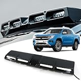 ABS Roof Top LED Light Bar Roof Top Light Spoiler 4 LED Lamp Accessories fit for VW Amarok 2023 2024 2025 Lamp Model LED DRL Spoiler Running Lamp, Car Accessories (Black)