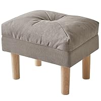 YMYNY Petit Pouf Repose Pied Ottoman, Chaise avec Siège Rembourré en Éponge, Repose-Pieds, Tabouret Bas en Boi
