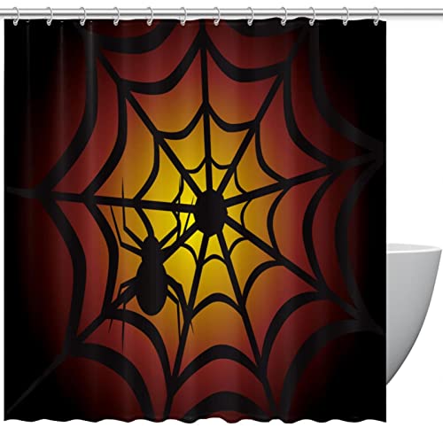 Rideau de douche personnalisé araignée d'Halloween