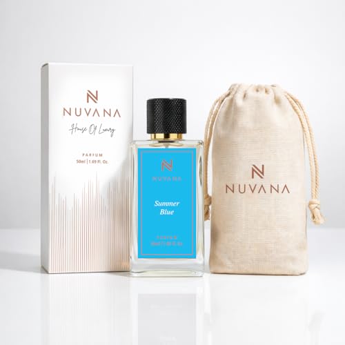 Image of Summer Blue Perfume 50ml for Men & Women | Fresh Aquatic Citrus Fragrance | Long Lasting Luxury Perfume Spray | Premium Oceanic Aromatic Scent for Office, Gym, Daily Wear & Summer Use