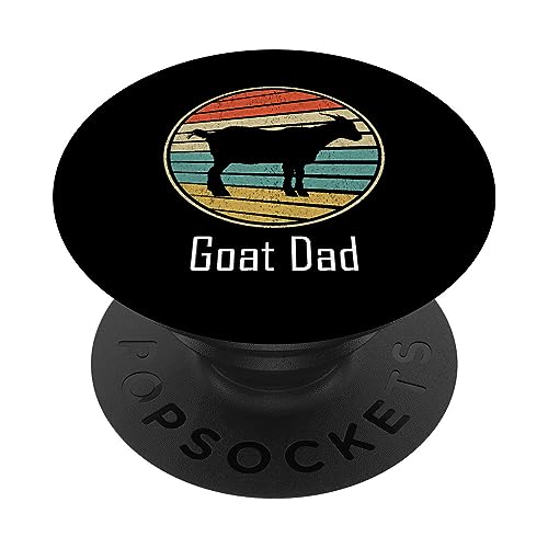 Goat Dad, regalos retro vintage para amantes de las cabras, divertidos granjeros PopSockets PopGrip Intercambiable