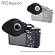 (2 Stück Pro Paket) PROfezzion Weiche große Augenmuschel Sucher für Sony Alpha A9 A9II A7 A7II A7III A7R A7RII A7RIII A7RIV A7S A7SII A58 A99II Ersetzt Sony FDA-EP18 Okular