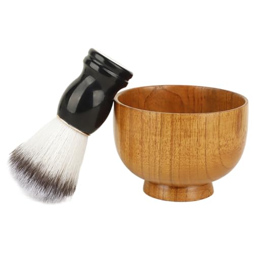 Brocha de afeitar para hombre, cepillo de cerdas suaves, herramienta de maquillaje reutilizable para limpieza facial, portátil, juego de viaje para vacaciones, cumpleaños, Acción de Gracias