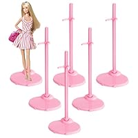 SHILIPAIJC 20 Stück Puppenständer Puppenhalter, Verstellbarer Puppenständerhalter für 9-11 Zoll Puppen, Rosa Puppen Ständer Displayhalter Puppenzubehör Actionfigur Ständer für DIY-Bastelpuppen