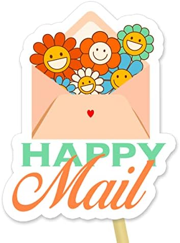 Amazon.com: Cute Happy Mail Small Business Stickers Labels, Small ...
