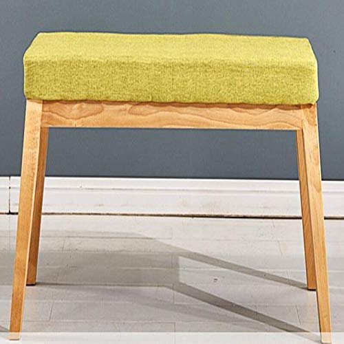 Taburete de comedor robusto en madera maciza ideal como banco de cama estable 3