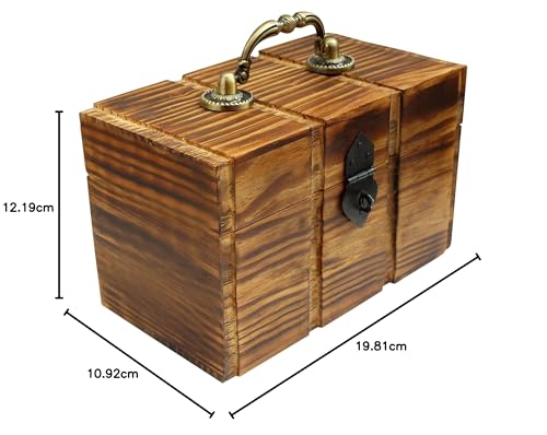 Image of ITOS365 Handicrafted Wooden Antique Money Bank for Children- Woody Finish | Coin Savings Box Piggy Bank | Gifts for Kids, Girls, Boys & Adults | Large Size Money Storage Box