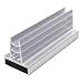 Master Magnetics MSHC12X25 Magnetic Sign Holder, Retail EZ Grip Holder/Powerful Magnet, 3" Length, 1" Width, 0.75" Total Height, Silver and Clear (Pack of 25)