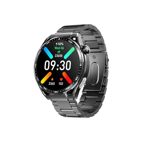Wizvox 2025 Smartwatch Mujer - De 𝐆𝐥𝐮𝐜𝐨𝐬𝐚 En Sangre 1.55' Smart Watch 150 Modos Deportivos Responder/Realizar Llamadas para Android Y iOS F2000522,Steel