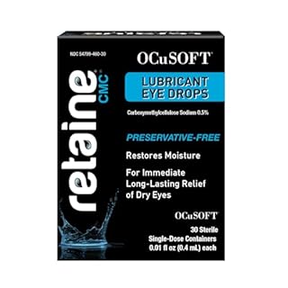 Retaine CMC Preservative-Free Artificial Tears for Long-Lasting Relief of Dry Eyes – Carboxymethylcellulose Sodium 0.5% - 30 Sterile Single-Dose Containers